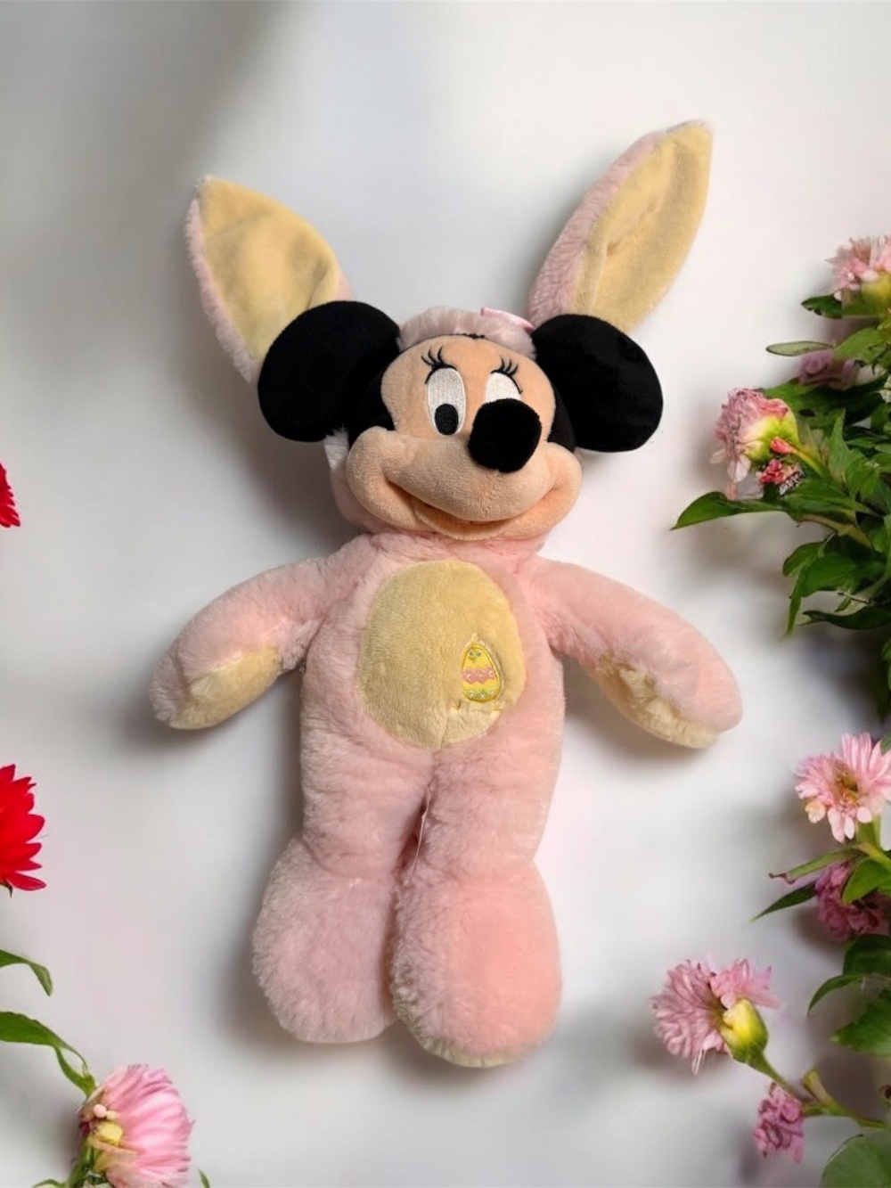 Disney Store Minnie Mouse Easter Bunny Pink Plush Rabbit Costume